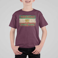 Iran Azadi Lion Sun Sword Flag Free Iran Revolution T Shirt For Kid