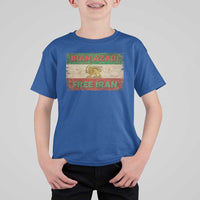 Iran Azadi Lion Sun Sword Flag Free Iran Revolution T Shirt For Kid