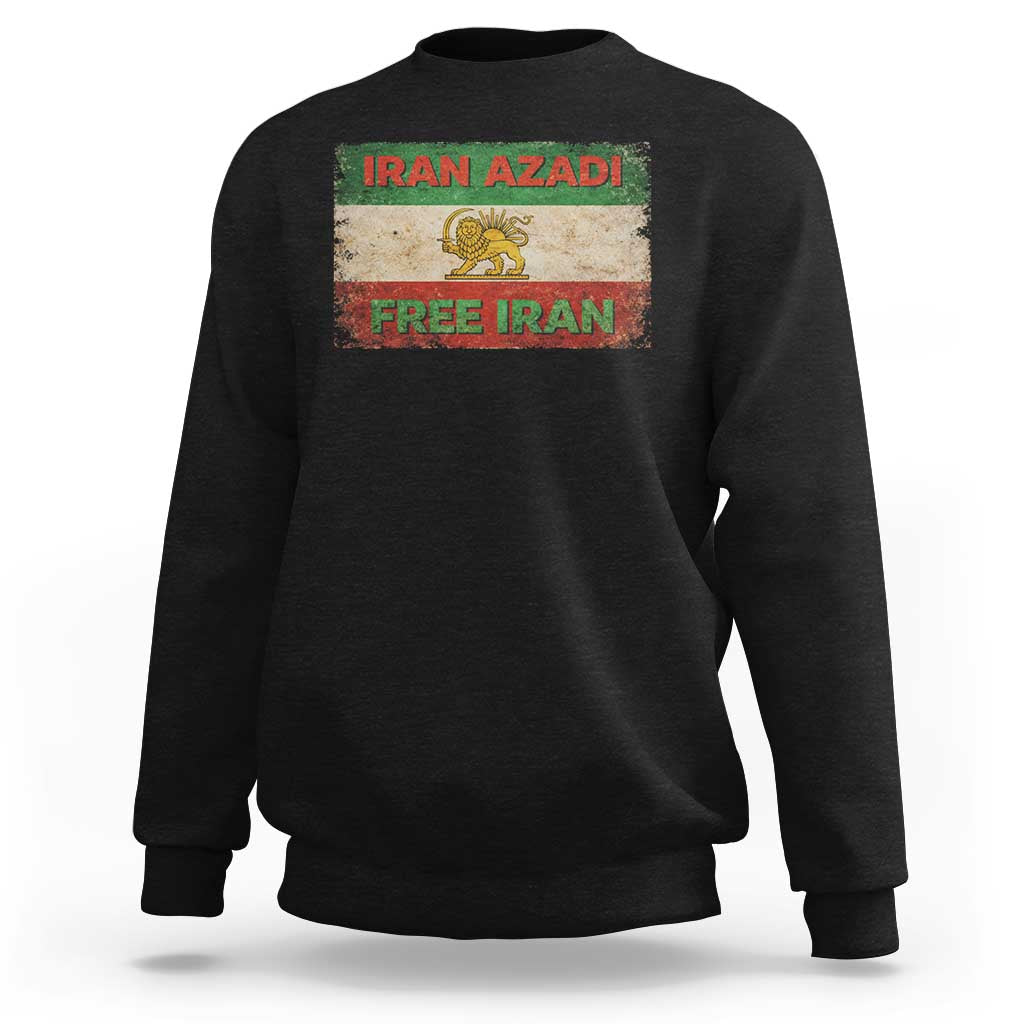 Iran Azadi Lion Sun Sword Flag Free Iran Revolution Sweatshirt