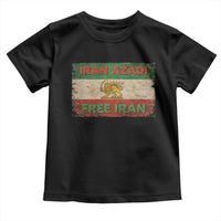 Iran Azadi Lion Sun Sword Flag Free Iran Revolution Toddler T Shirt
