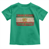 Iran Azadi Lion Sun Sword Flag Free Iran Revolution Toddler T Shirt