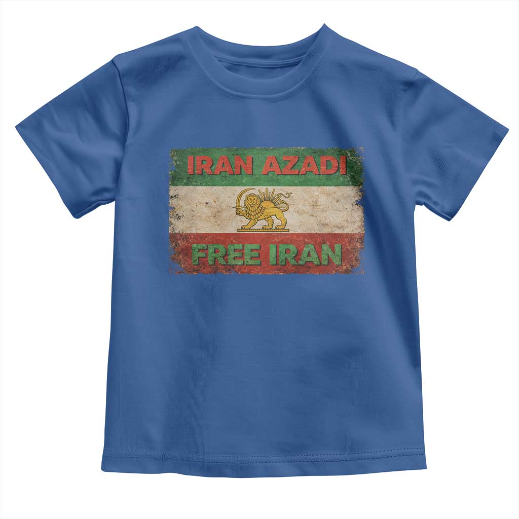 Iran Azadi Lion Sun Sword Flag Free Iran Revolution Toddler T Shirt