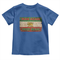 Iran Azadi Lion Sun Sword Flag Free Iran Revolution Toddler T Shirt