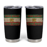 Iran Azadi Lion Sun Sword Flag Free Iran Revolution Tumbler Cup