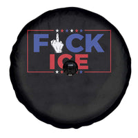 Funny Fck Ice Spare Tire Cover Immigration Activist Anti Deportation Middle Finger Graphic