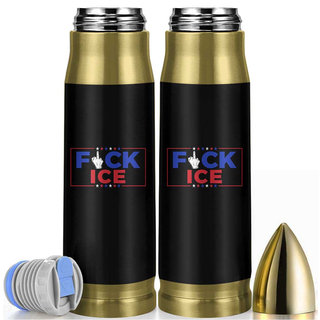 Funny Fck Ice Bullet Tumbler Immigration Activist Anti Deportation Middle Finger Graphic