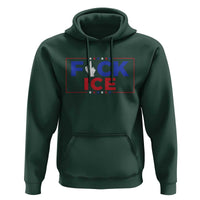Funny Fck Ice Hoodie Immigration Activist Anti Deportation Middle Finger Graphic