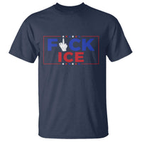 Funny Fck Ice T Shirt Immigration Activist Anti Deportation Middle Finger Graphic