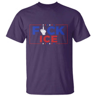 Funny Fck Ice T Shirt Immigration Activist Anti Deportation Middle Finger Graphic