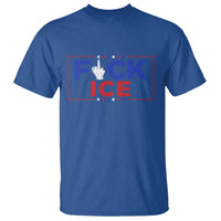 Funny Fck Ice T Shirt Immigration Activist Anti Deportation Middle Finger Graphic