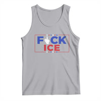 Funny Fck Ice Tank Top Immigration Activist Anti Deportation Middle Finger Graphic