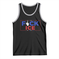 Funny Fck Ice Tank Top Immigration Activist Anti Deportation Middle Finger Graphic