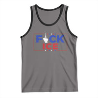 Funny Fck Ice Tank Top Immigration Activist Anti Deportation Middle Finger Graphic