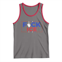 Funny Fck Ice Tank Top Immigration Activist Anti Deportation Middle Finger Graphic