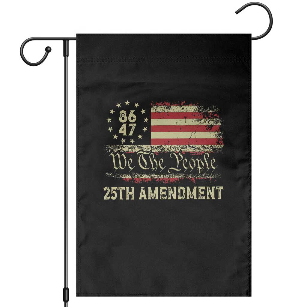 8647 Resist 25th Amendment Garden Flag Vintage American Flag