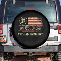 8647 Resist 25th Amendment Spare Tire Cover Vintage American Flag