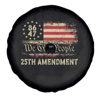 8647 Resist 25th Amendment Spare Tire Cover Vintage American Flag