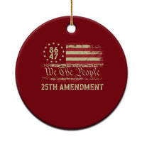 8647 Resist 25th Amendment Ceramic Ornament Vintage American Flag