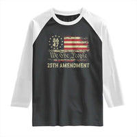 8647 Resist 25th Amendment Raglan Shirt Vintage American Flag