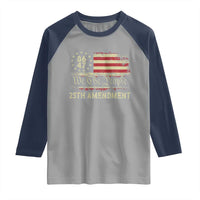 8647 Resist 25th Amendment Raglan Shirt Vintage American Flag