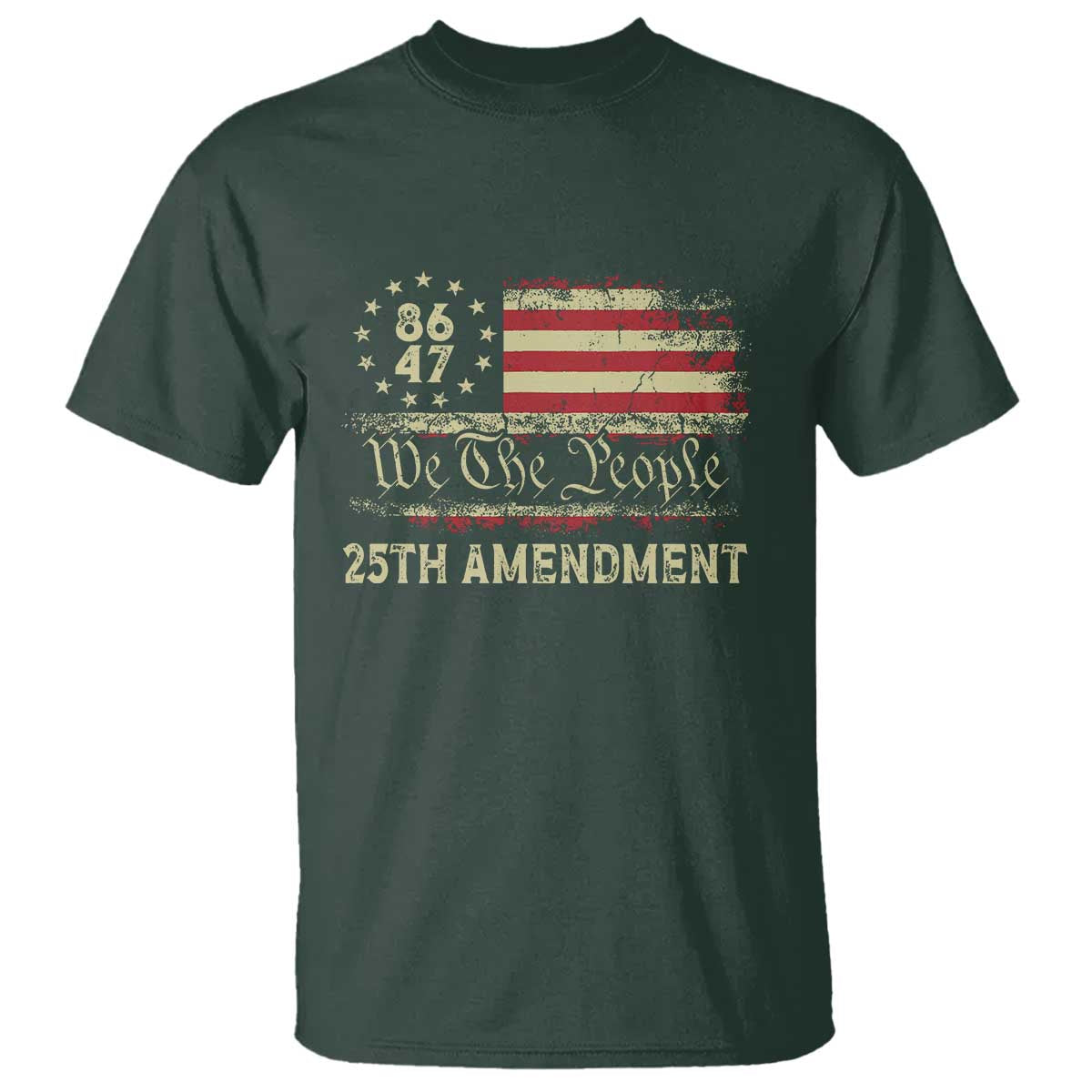 8647 Resist 25th Amendment T Shirt Vintage American Flag