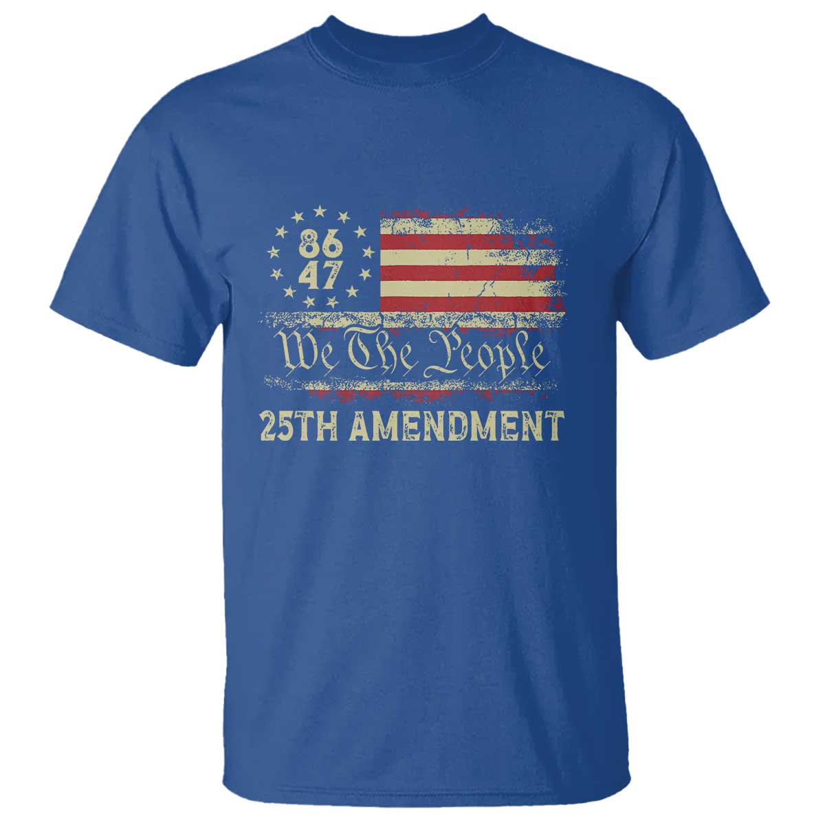 8647 Resist 25th Amendment T Shirt Vintage American Flag