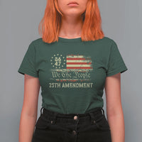 8647 Resist 25th Amendment T Shirt For Women Vintage American Flag