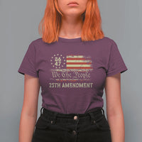 8647 Resist 25th Amendment T Shirt For Women Vintage American Flag