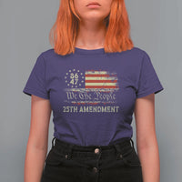 8647 Resist 25th Amendment T Shirt For Women Vintage American Flag
