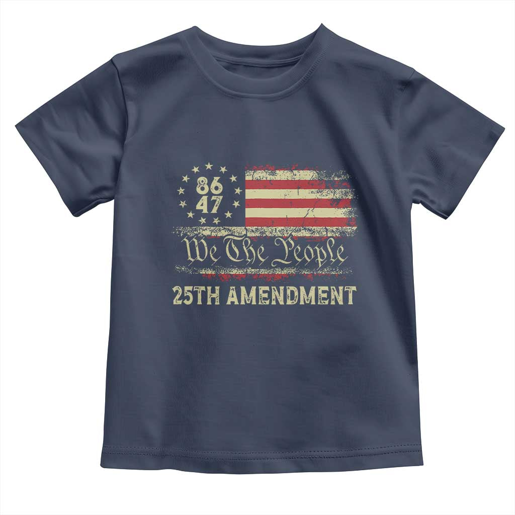 8647 Resist 25th Amendment Toddler T Shirt Vintage American Flag