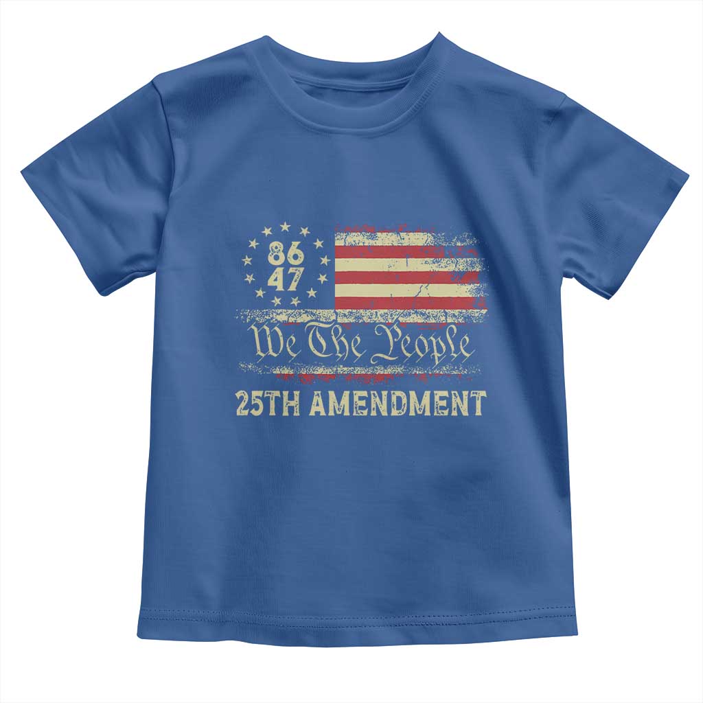 8647 Resist 25th Amendment Toddler T Shirt Vintage American Flag