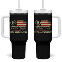 8647 Resist 25th Amendment Tumbler With Handle Vintage American Flag
