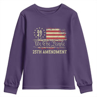 8647 Resist 25th Amendment Youth Sweatshirt Vintage American Flag
