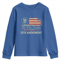 8647 Resist 25th Amendment Youth Sweatshirt Vintage American Flag