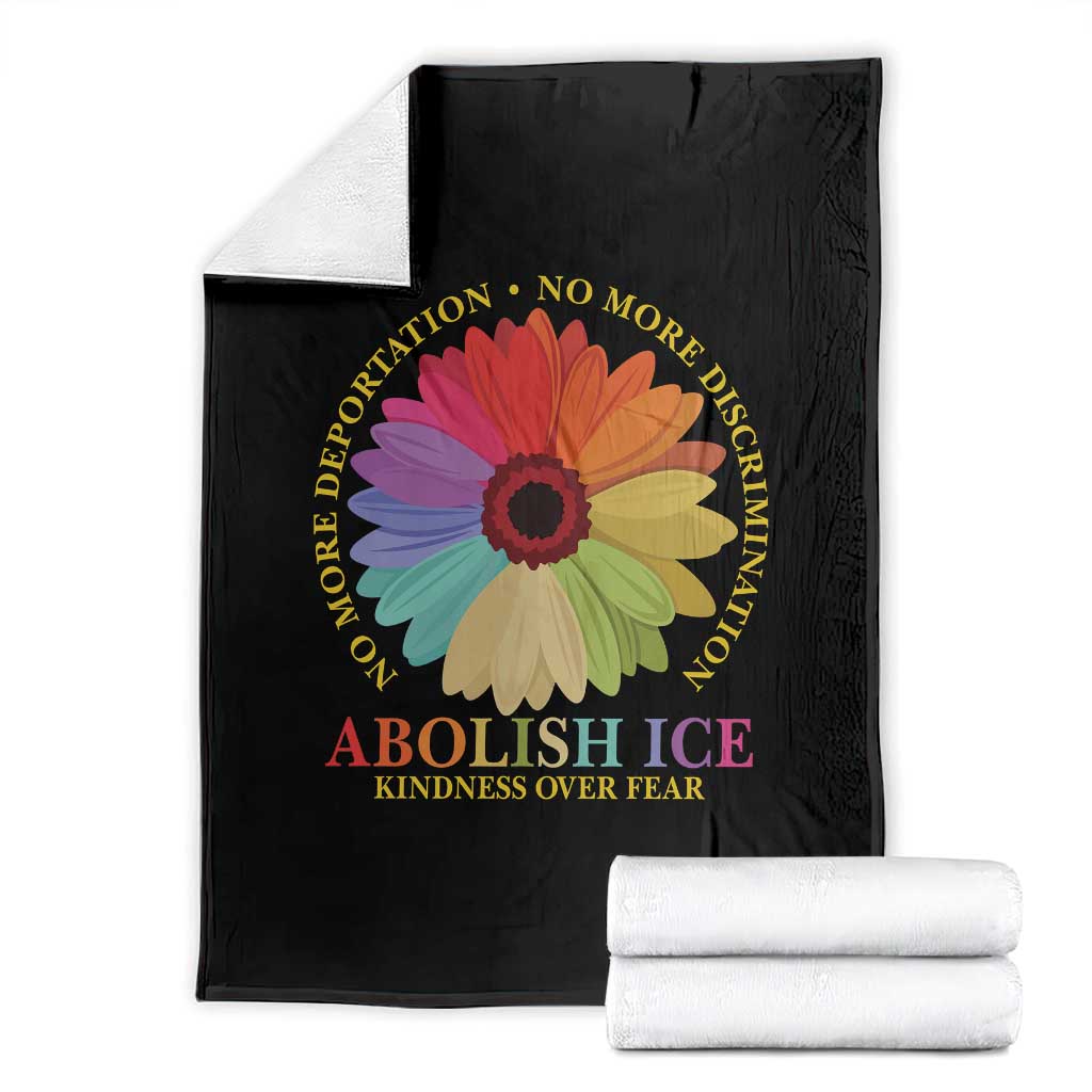 Abolish Ice Throw Blanket No More Deportation No More Discrimmination Kindness Over Fear