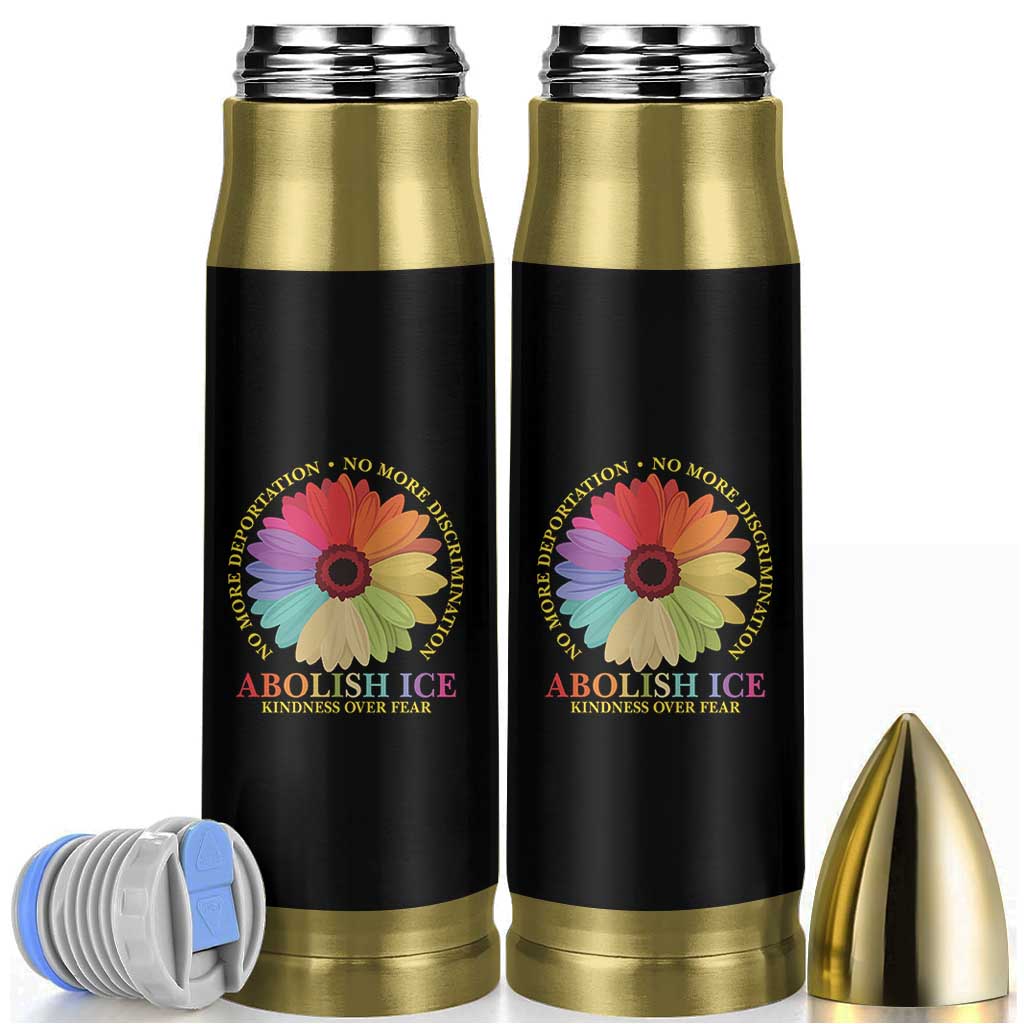 Abolish Ice Bullet Tumbler No More Deportation No More Discrimmination Kindness Over Fear