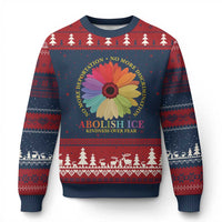 Abolish Ice Ugly Christmas Sweater No More Deportation No More Discrimmination Kindness Over Fear