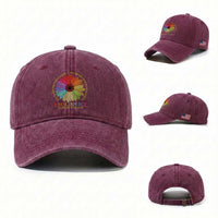 Abolish Ice Washed Cotton Baseball Cap No More Deportation No More Discrimmination Kindness Over Fear