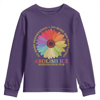 Abolish Ice Youth Sweatshirt No More Deportation No More Discrimmination Kindness Over Fear