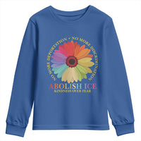 Abolish Ice Youth Sweatshirt No More Deportation No More Discrimmination Kindness Over Fear