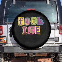 Fck Ice Spare Tire Cover Immigration Activist Magazine Cutout Paper Graphic