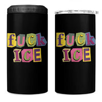 Fck Ice 4 in 1 Can Cooler Tumbler Immigration Activist Magazine Cutout Paper Graphic