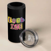 Fck Ice 4 in 1 Can Cooler Tumbler Immigration Activist Magazine Cutout Paper Graphic
