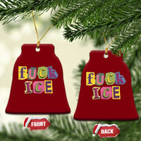 Fck Ice Ceramic Ornament Immigration Activist Magazine Cutout Paper Graphic