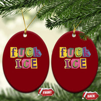 Fck Ice Ceramic Ornament Immigration Activist Magazine Cutout Paper Graphic