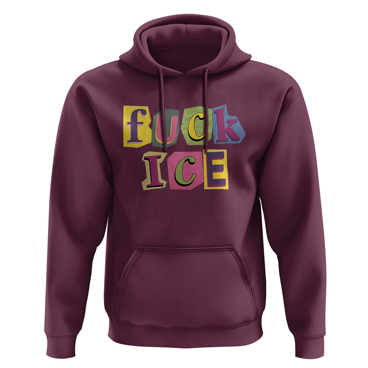 Fck Ice Hoodie Immigration Activist Magazine Cutout Paper Graphic