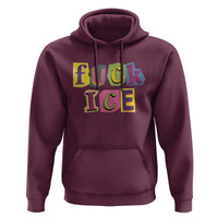 Fck Ice Hoodie Immigration Activist Magazine Cutout Paper Graphic