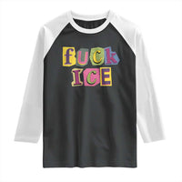 Fck Ice Raglan Shirt Immigration Activist Magazine Cutout Paper Graphic