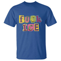 Fck Ice T Shirt Immigration Activist Magazine Cutout Paper Graphic
