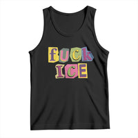 Fck Ice Tank Top Immigration Activist Magazine Cutout Paper Graphic